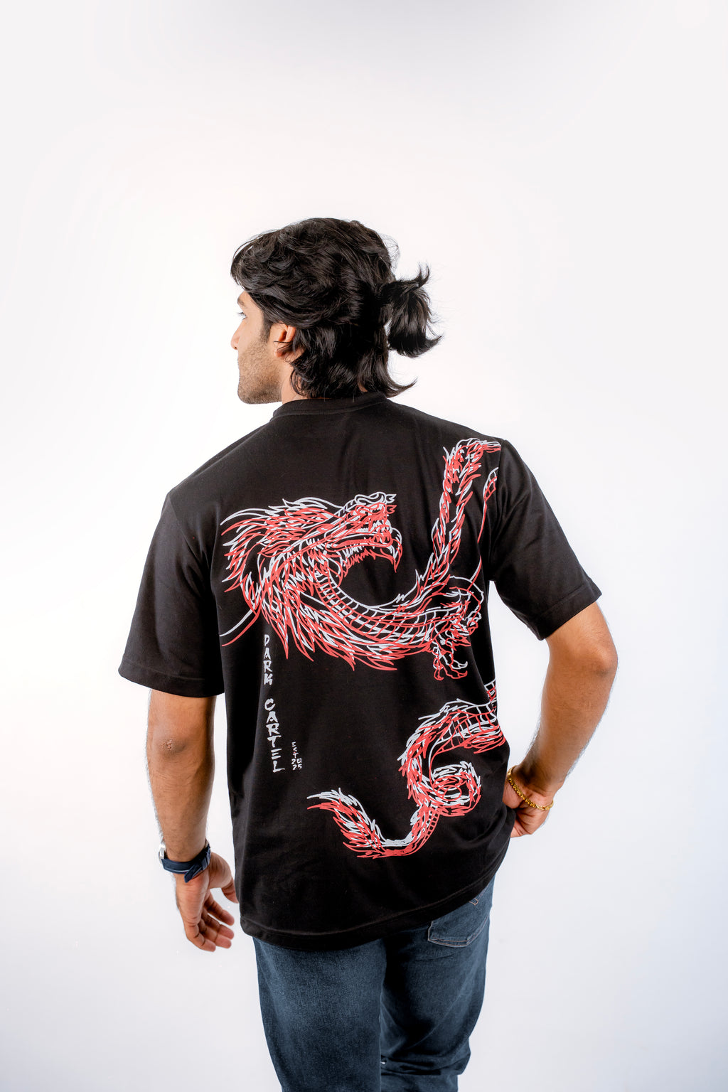 Glitch Dragon Oversized Tee