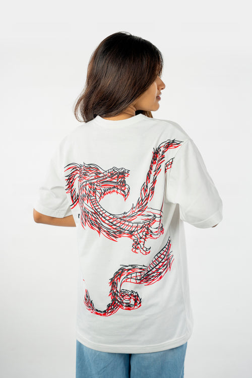 Glitch Dragon Oversized Tee
