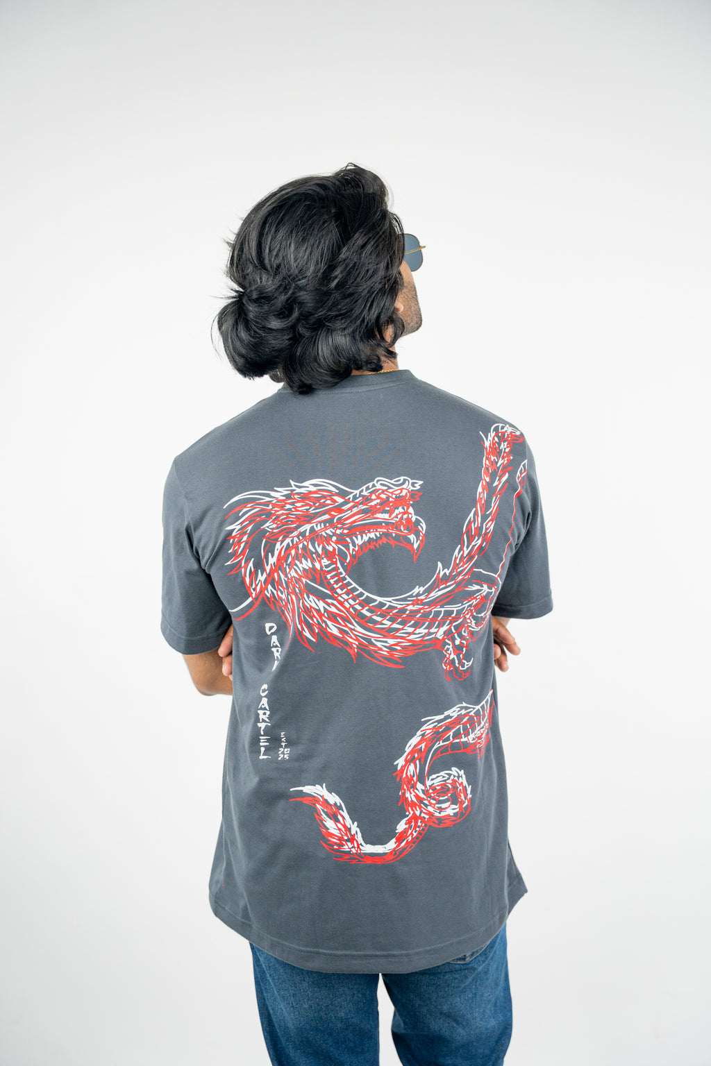 Glitch Dragon Oversized Tee